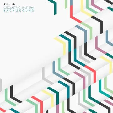 Abstract geometric layout pattern illusion colorful. Stockillustratie