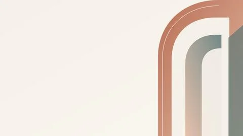 Abstract geometric letter n with gradient pink and gray on plain background Stock Illustration