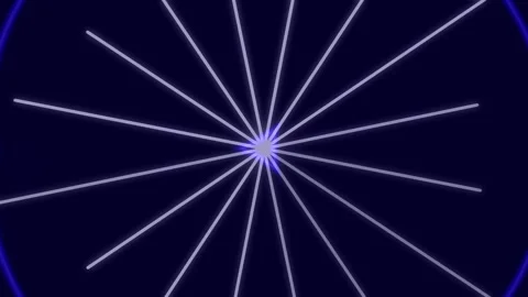 Abstract geometric light burst pattern on dark green background Stock Footage 337658161
