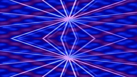 Abstract geometric light patterns flowing on a vibrant green background Stock-Footage 339334400