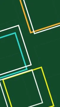 Abstract geometric line art with overlapping squares and angled strokes in .. Stock Illustration