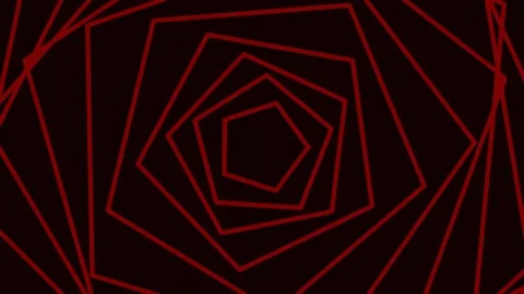 Abstract geometric line art pattern forming an optical illusion on black ba.. Stock Footage 340380246