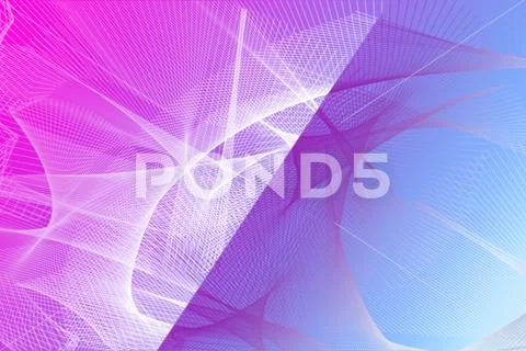 Abstract Geometric Line Background With Pink Blue Gradient PSD Template