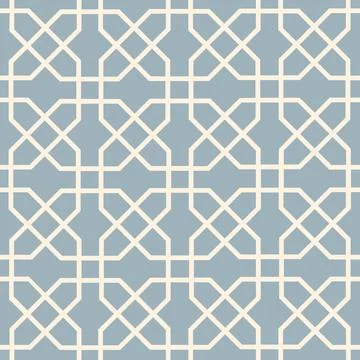 Abstract geometric line celtic seamless pattern. Mosaic design tile background. Stock Illustration