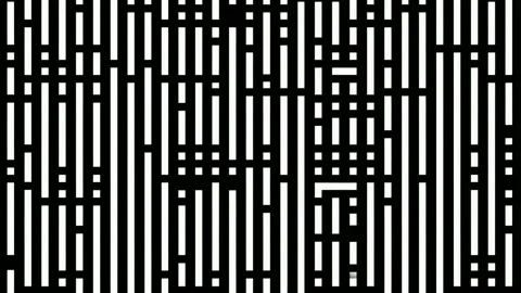 Abstract geometric line pattern background, black and white digital stop mo.. Stock Footage 341429249