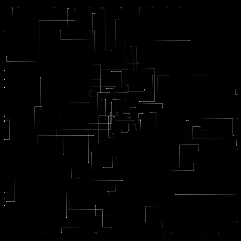 Abstract Geometric Line Pattern in Black and White Design Artwork Stock Footage 341374349
