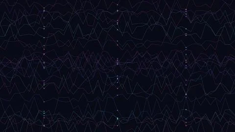 Abstract geometric line pattern with interconnected dots Stock Illustration