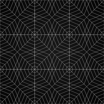 Abstract geometric line patterns on dark background for modern design project Stock Illustration