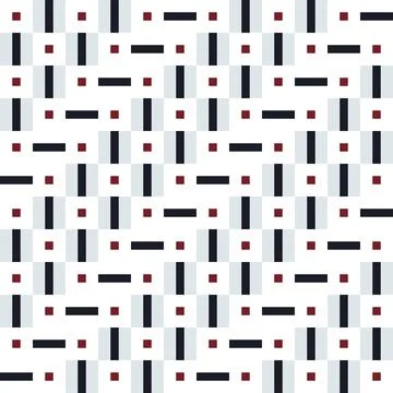 Abstract geometric line square textile pattern Stock Illustration