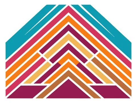 Abstract Geometric Line Texture Pattern Vector Background for Packaging Illustrazione stock