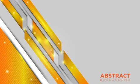 Abstract Geometric Lines Background with Gold Glow Effect Vector illustration Stock Illustration