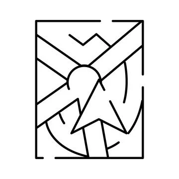 Abstract geometric lines creating a modern art design Stock Illustration