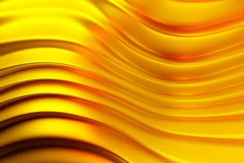 Abstract geometric lines design element.  Yellow horizontal striped backgroun Stock Illustration