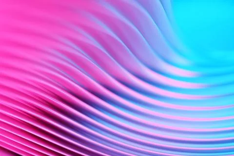 Abstract geometric lines design element.  Pink horizontal striped background. Stock Illustration