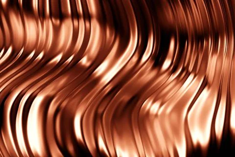 Abstract geometric lines design element.  Brown striped background. 3d illust Stock Illustration