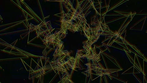Abstract geometric lines form a complex pattern with Stock Footage 340241965