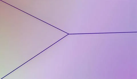 Abstract geometric lines on a gradient background with a y-shaped intersectio Illustrazione stock