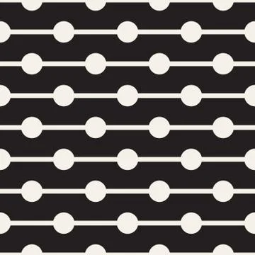 Abstract geometric lines lattice pattern. Seamless vector background. Black a イラスト素材