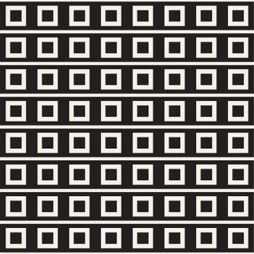 Abstract geometric lines lattice pattern. Seamless vector background. Black a Stock Illustration