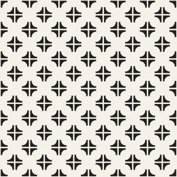 Abstract geometric lines lattice pattern. Seamless vector background. Black a Stock Illustration