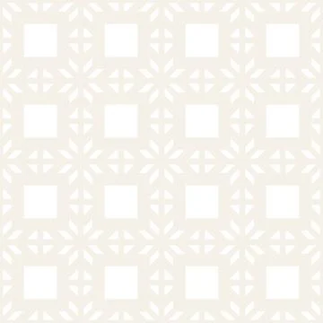 Abstract geometric lines lattice pattern. Seamless vector background. Subtle  Stock Illustration