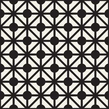 Abstract geometric lines lattice pattern. Seamless vector background. Subtle  Stockillustratie