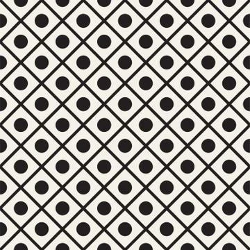 Abstract geometric lines lattice pattern. Seamless vector background. Subtle  Illustrazione stock