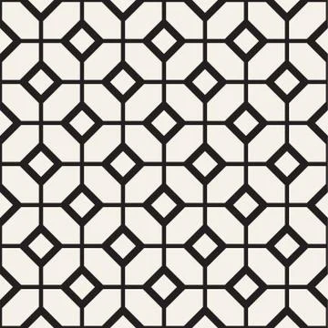 Abstract geometric lines lattice pattern. Seamless vector background. Subtle  Stock Illustration