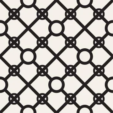 Abstract geometric lines lattice pattern. Seamless vector background. Subtle  Illustrazione stock