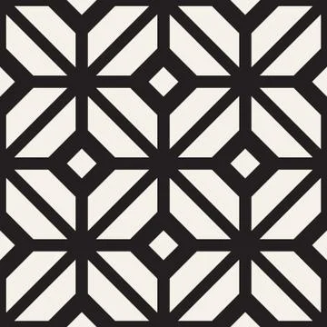 Abstract geometric lines lattice pattern. Seamless vector background. Subtle  Stock Illustration