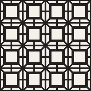 Abstract geometric lines lattice pattern. Seamless vector background. Subtle  Stock Illustration