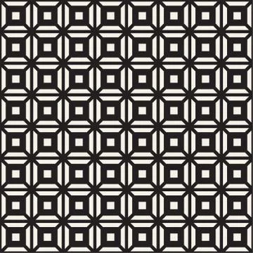 Abstract geometric lines lattice pattern. Seamless vector background. Subtle  Stockillustratie