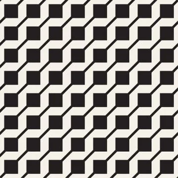 Abstract geometric lines lattice pattern. Seamless vector background. Subtle  Stock Illustration