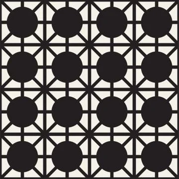 Abstract geometric lines lattice pattern. Seamless vector background. Subtle  Stock Illustration