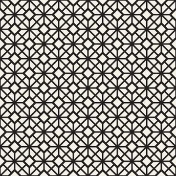 Abstract geometric lines lattice pattern. Seamless vector background. Subtle  Stockillustratie