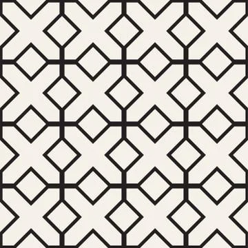 Abstract geometric lines lattice pattern. Seamless vector background. Subtle  Stock Illustration