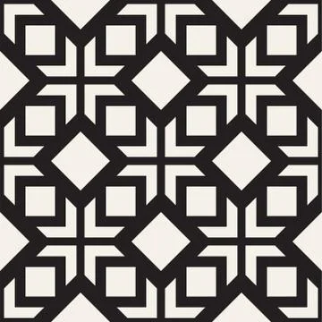 Abstract geometric lines lattice pattern. Seamless vector background. Subtle  Stock Illustration