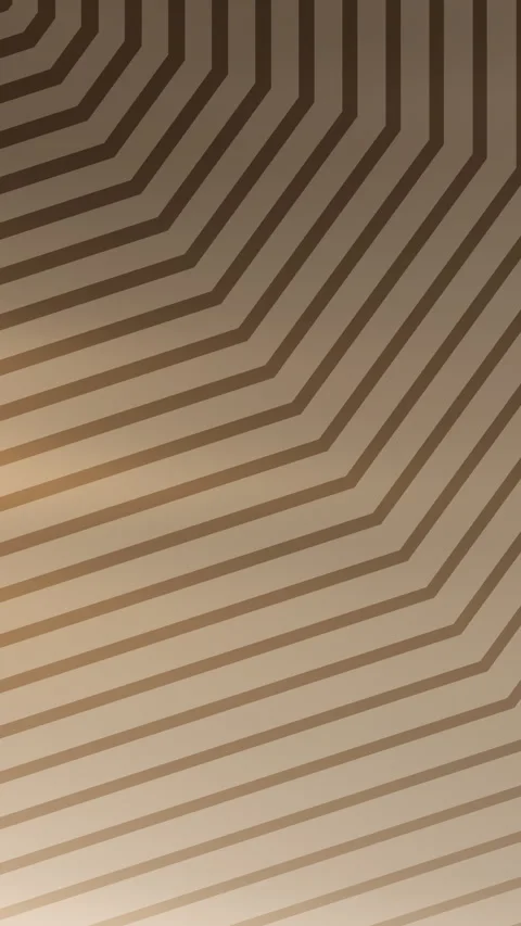 Abstract Geometric Lines Moving Across Warm Beige Pattern Background 動画素材 333982785