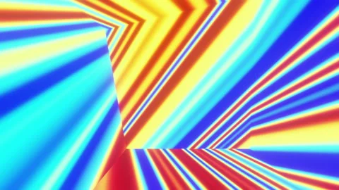 Abstract geometric lines multicolored moving randomly vj loop 3d render. Magic Stock Footage 251591202