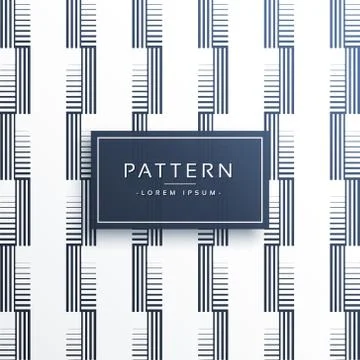 Abstract geometric lines pattern background design Stock Illustration