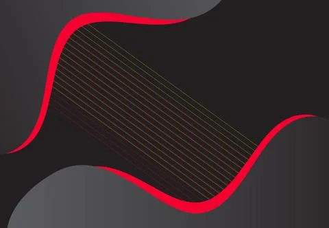 Abstract geometric lines pattern on black background. Elegant dark gray col.. Stock Illustration