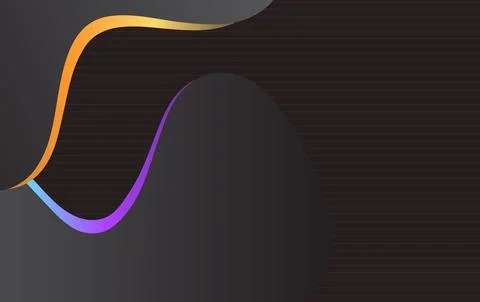 Abstract geometric lines pattern on black background. Elegant dark gray col.. Stock Illustration