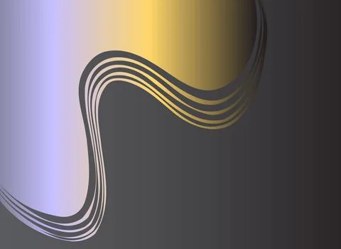 Abstract geometric lines pattern on black background. Elegant dark gray col.. Stock Illustration