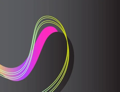 Abstract geometric lines pattern on black background. Elegant dark gray col.. Stock Illustration