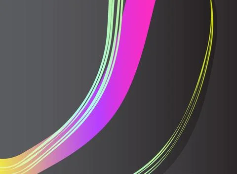 Abstract geometric lines pattern on black background. Elegant dark gray col.. 스톡 일러스트