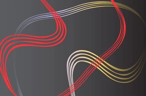 Abstract geometric lines pattern on black background. Elegant dark gray col.. Illustrazione stock