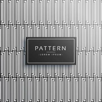 Abstract geometric lines pattern design Stock Illustration