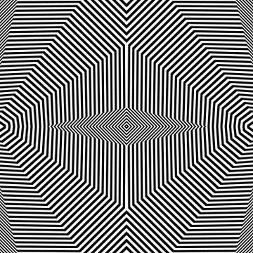 Abstract geometric lines pattern. Symmetric deformed squarish geometry. (Seam 스톡 일러스트
