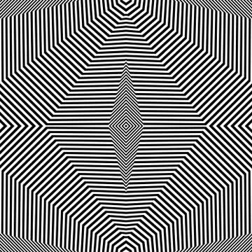 Abstract geometric lines pattern. Symmetric deformed squarish geometry. (Seam イラスト素材