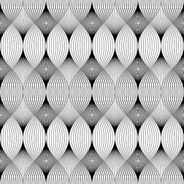 Abstract geometric lines seamless pattern background. Stock Illustration